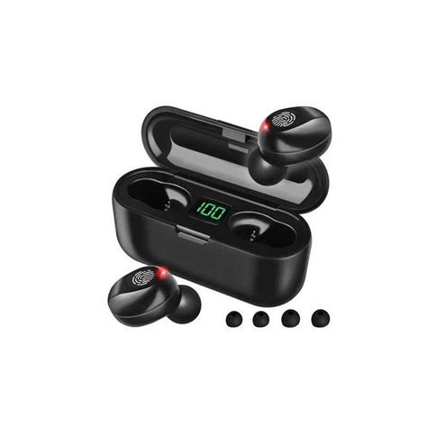 Auricular Bluetooth Con Powerbank Negro De Alta Calidad