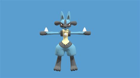 Lucario Pokemon 3d Model By Ratamojada F300470 Sketchfab