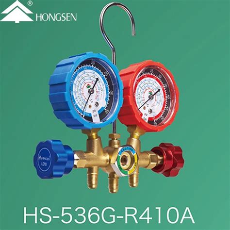 Buy Online Hongsen Double Manifold Gauge With Hose Set Hi Low Pressure