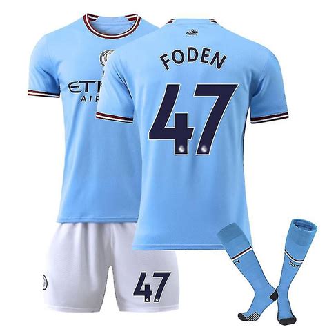 Foden Soccer Jersey Home Manchester City Home Jogo De Futebol