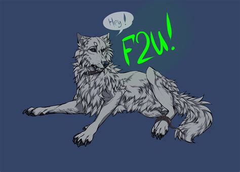 F2u Lineart Wolf By Kharpa On Deviantart