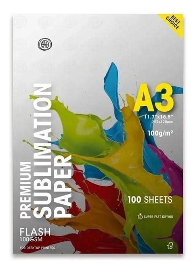 Papel Sublimático Mundi Globinho Premium A3 100 Folhas Globinho