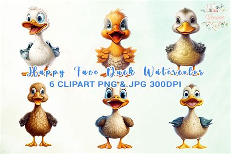 Duck And Duckling Clipart