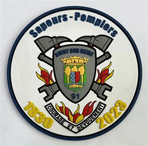 ÉCUSSON POMPIER SECURITE civile sdis pompiers Paris SOISY SUR SEINE