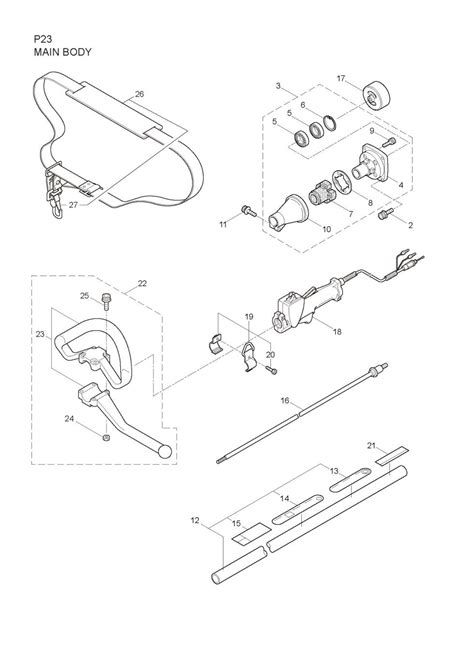 Maruyama Parts Lookup P23 Parts Diagramsp23 Main Body