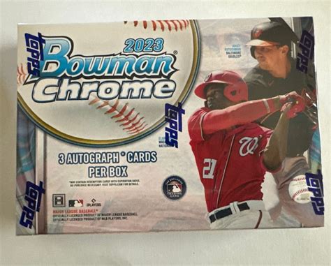 Bowman Chrome Baseball Hobby Hta Box Autos Brand New Sealed