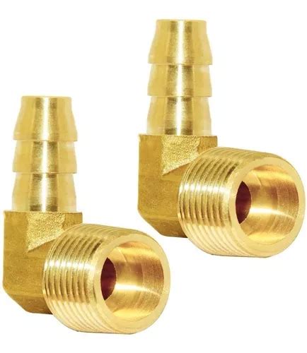 Brass Hose Fitting Degree Elbow Barb X Npt Male Pip Cuotas Sin