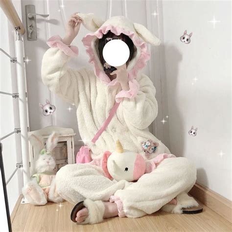 Cute Rabbit Ear Pajamas Set Sy Sancooly In Cute Pajamas