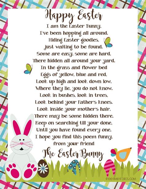 Printable Easter Letters From Bunny