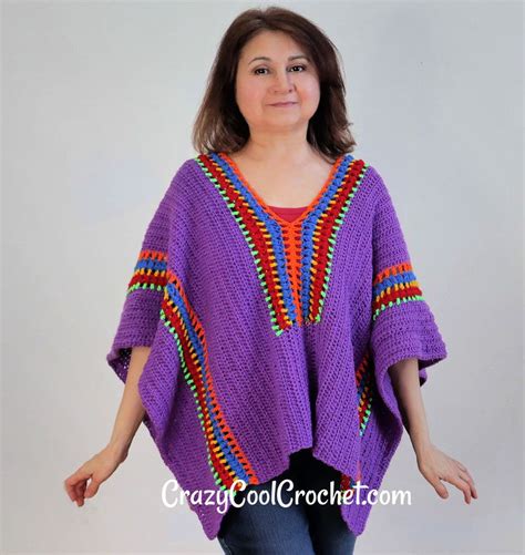 Crochet Ruana Poncho Crazy Cool Crochet Poncho Pattern Crochet Sweater Free Crochet Poncho