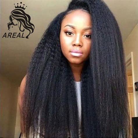 13x6 Deep Parting Black Brazilian Kinky Straight Italian Yaki Virgin