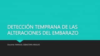 SALUD FAMILIAR Y ALTERACIONES EN EL EMBARAZO Pptx