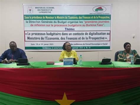 Journées de réflexion sur le processus budgétaire au Burkina Faso La