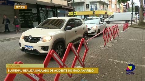 Campanha Maio Amarelo é reforçada em Blumenau