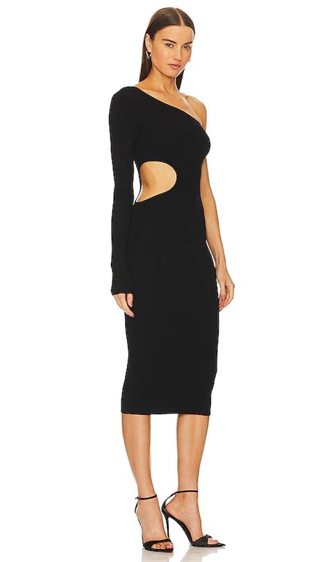 Michael Costello Black Ribbed Dresses Revolve