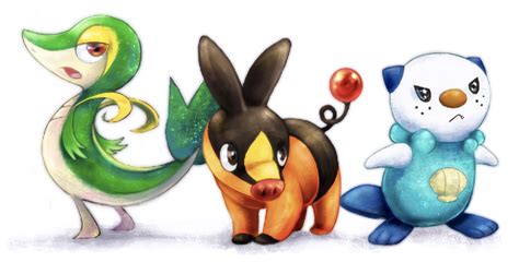 Unova Starters by glassarcadia on DeviantArt