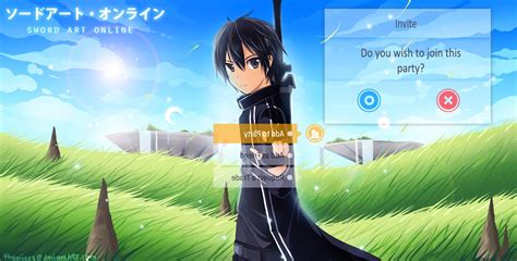 Wallpaper Illustration Anime Grass Sky Sword Art Online Kirigaya