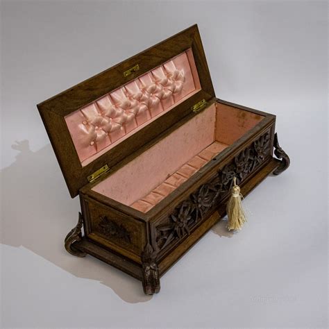 Antiques Atlas Carved Black Forest Jewellery Box