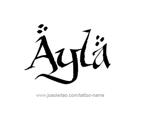 Ayla Name Tattoo Designs