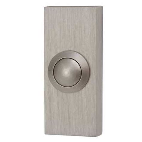 Wired Door Bell Surface Mounted Push Button Doorbell Brushed Nickel Byron 5013529220410 Ebay