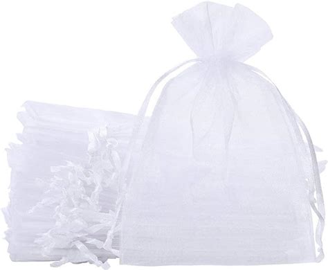 Amazon Sumdirect White Sheer Organza Bags Pcs X Inches