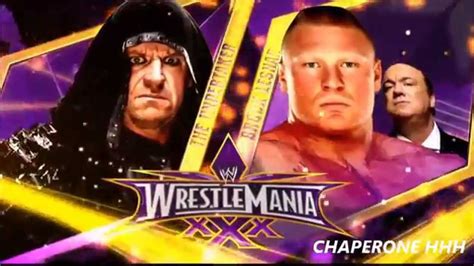 Wwe Wrestlemania Match Card Undertaker Vs Brock Lesnar Youtube