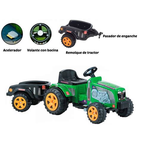 Tupi S A Tractor Country A Bateria V Con Remolque Capacidad K