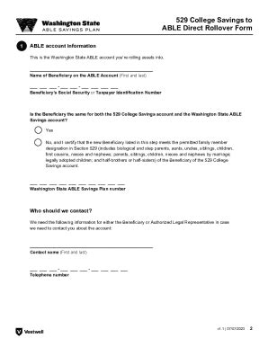 Fillable Online Use This Form To Make A Direct Rollover From A 529