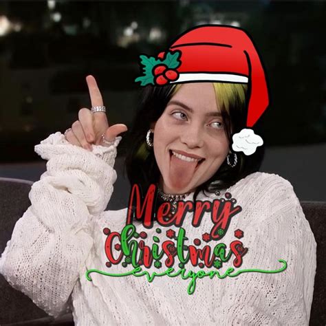 Billie Eilish Icon Merry Christmas Billie Billie Eilish Micheal Jackson