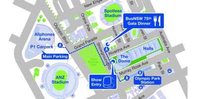 Sydney showground map - The Dome Sydney map (Australia)