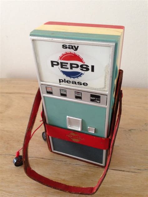 Vintage Pepsi Vending Machine Transistor Radio Usa Rare 1960s Leather