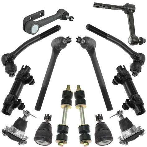 Buy Piece Steering Suspension Kit Ball Joints Tie Rods Idler Arms