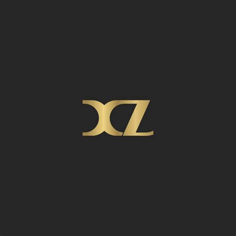 Alfabeto Letras Iniciales Monograma Logo Xz Zx X Y Z Vector