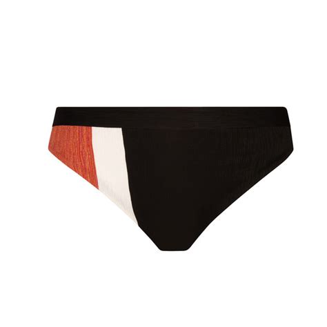 Lise Charmel Bademode Chic Aquatique Bikini Slip Schwarz Braun Abb