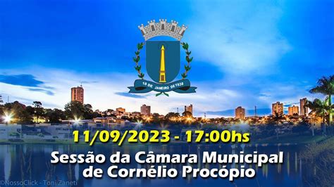 Sess O Da C Mara Municipal De Corn Lio Proc Pio Youtube