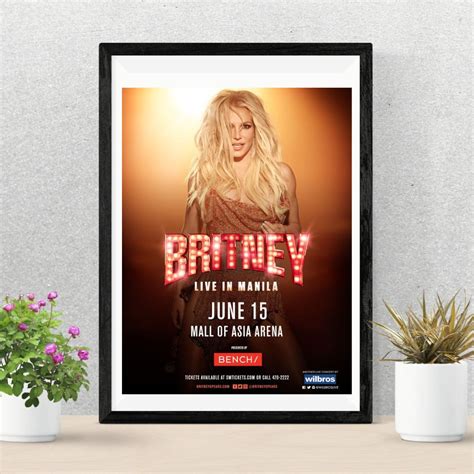 Britney Spears Poster Concert Poster Wall Art Etsy