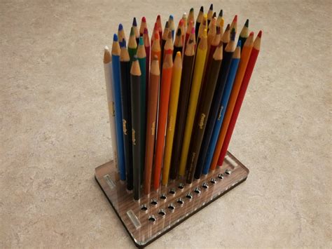 Color Pencils Holder Svg Ai Laser Cut Files Instant Etsy