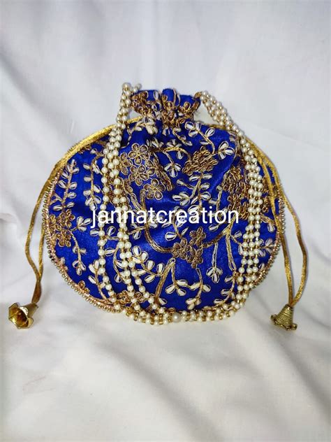 Traditional Indian Potli Bag Lot To Pc Handmade Bag Etsy