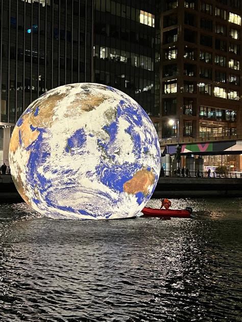 Floating Earth Is An Installation By Artist Luke Jerram In London Uk