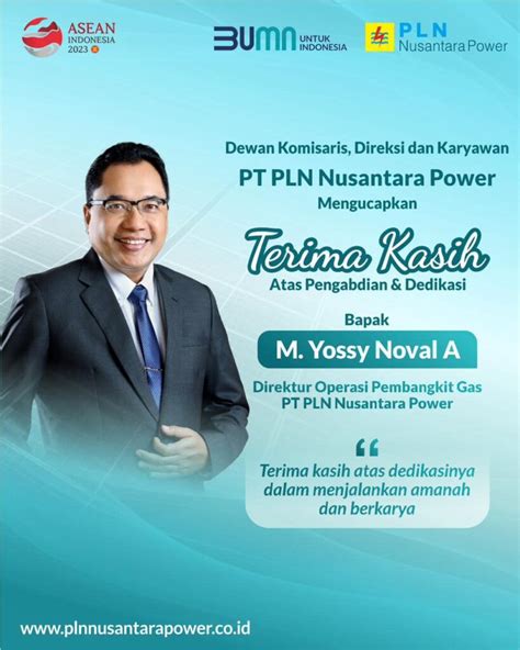 Selamat Dan Sukses Direktur Operasi Pembangkit Gas Pt Pln Nusantara