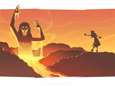 Pele the volcano goddess by Csaba Gyulai on Dribbble