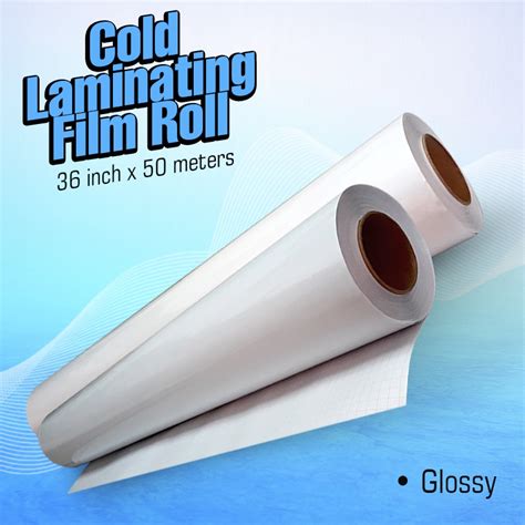 Quaff Inches Cold Laminating Film Glossy Photo Top Roll Meters