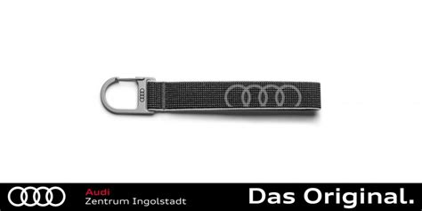 Original Audi Schlüsselanhänger Schlaufe Grau 3182400300 Shop Audi