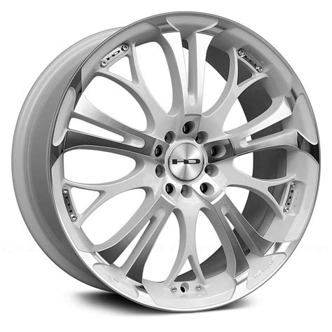 HD WHEELS SPINOUT Wheels Gloss White With Machined Face Rims