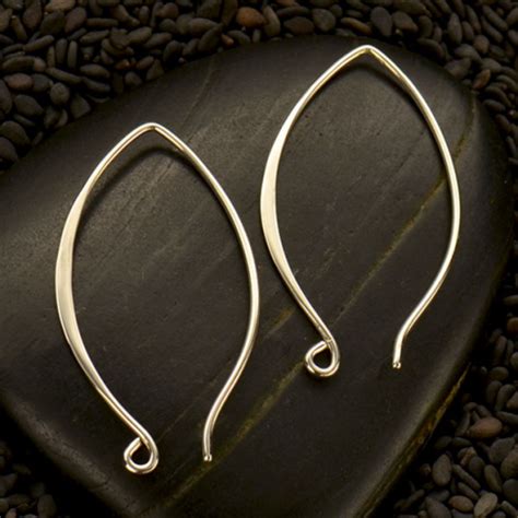 Sterling Silver Ear Wire Large Marquis