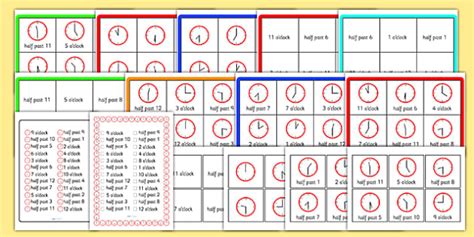 Time Bingo Game Primary Resource Teacher Made