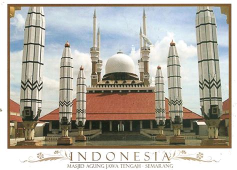 MY POSTCARD-PAGE: INDONESIA ~Java- Grand Mosque~