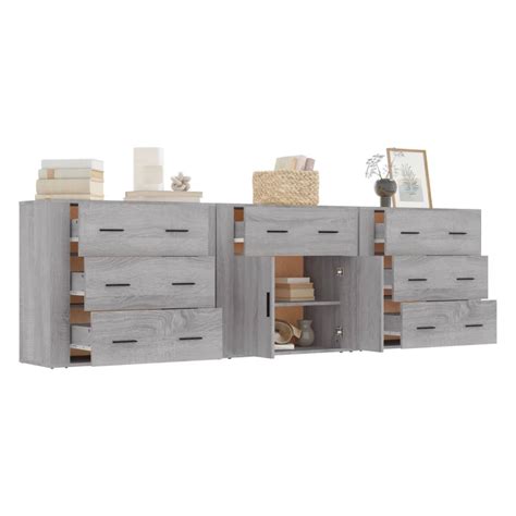 Sideboards Stk Grau Sonoma Holzwerkstoff Online Kaufen