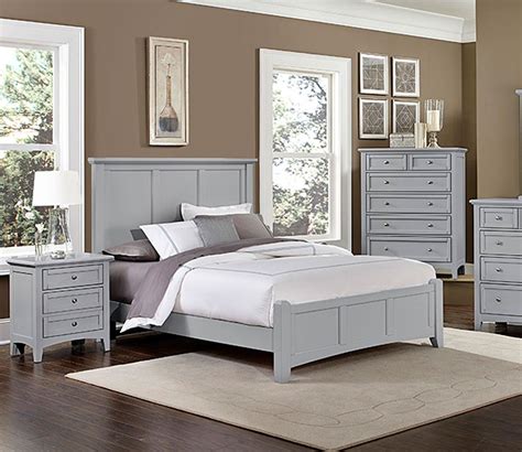 Bonanza Wood Panel Low Profile Bed Bedroom Sets Bedroom Furniture