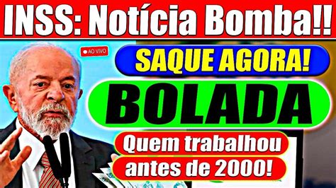 URGENTE BOLADA PARA QUEM TRABALHOU ANTES DE 2000 Mais De R 10 Mil